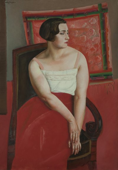 Portræt af en ung kvinde. af Boris Dmitryevich Grigoriev