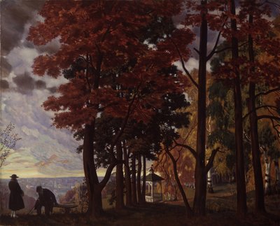 Efterår, 1918 af Boris Mikhailovich Kustodiev