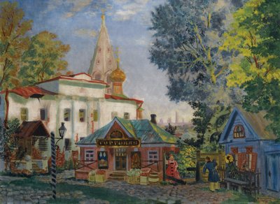 I provinsen, 1920 af Boris Mikhailovich Kustodiev
