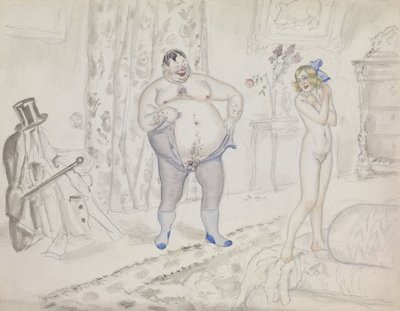 Late Night Rendezvous af Boris Mikhailovich Kustodiev