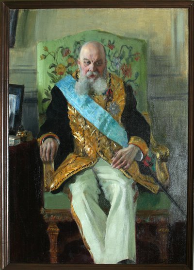 Portræt af grev Dmitri Martynovich Solski 1833-1910, 1908 af Boris Mikhailovich Kustodiev