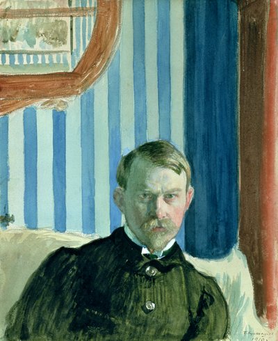 Selvportræt af Boris Mikhailovich Kustodiev