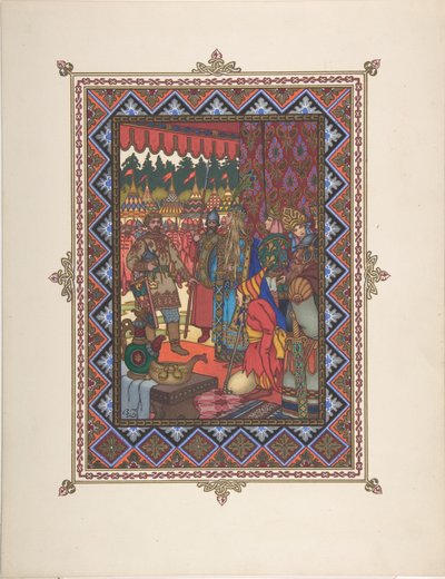 Illustration til eventyret Marya Morevna, ca. 1925 af Boris Vasilievich Zvorykin