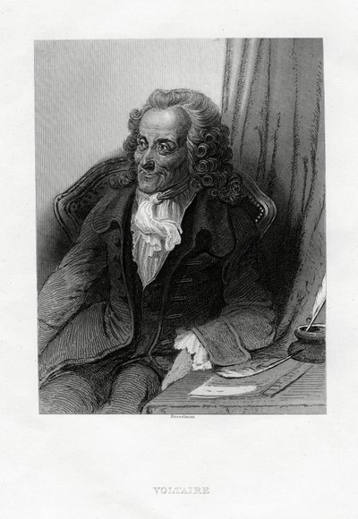 Voltaire, fransk oplysningsforfatter, essayist, deist og filosof, 1884 af Bosselman