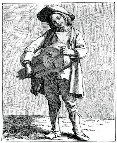 En gurdle-spiller, 1737-1742. af Bouchardon