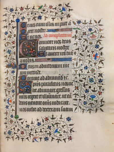 Timebog Brug af Paris: Dekoreret initial, ca. 1420. af Boucicaut Master