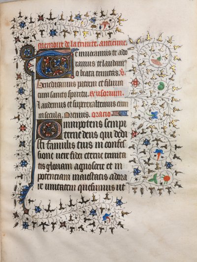 Timebog Brug af Paris: Dekoreret initial, ca. 1420. af Boucicaut Master