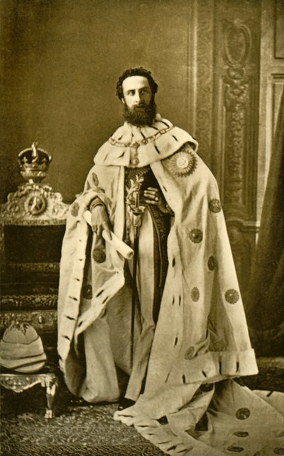 Lord Lytton, c1877, 1901. af Bourne and Shepherd