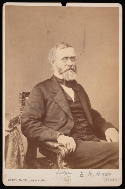 Portræt af Ebenezer Rockwood Hoar 1816-1895, før 1895. af Brady