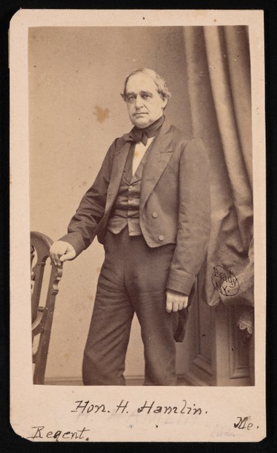 Portræt af Hannibal Hamlin 1809-1891, 1857. af Brady