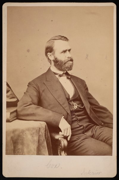 Portræt af Jacob Dolson Cox 1828-1900, før 1900. af Brady