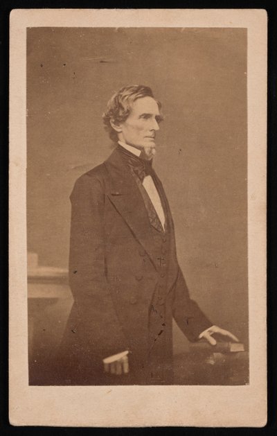 Portræt af Jefferson Davis 1808-1889, 1887. af Brady