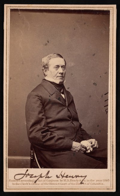 Portræt af Joseph Henry 1797-1878, 1865. af Brady