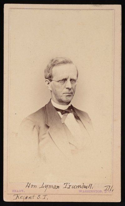 Portræt af Lyman Trumbull 1813-1896, mellem 1862 og 1869. af Brady