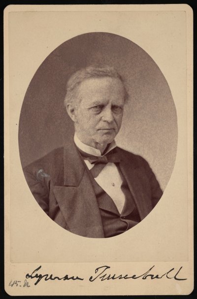 Portræt af Lyman Trumbull 1813-1896, mellem 1868 og 1881. af Brady