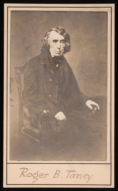 Portræt af Roger Brooke Taney 1777-1864, før 1864. af Brady
