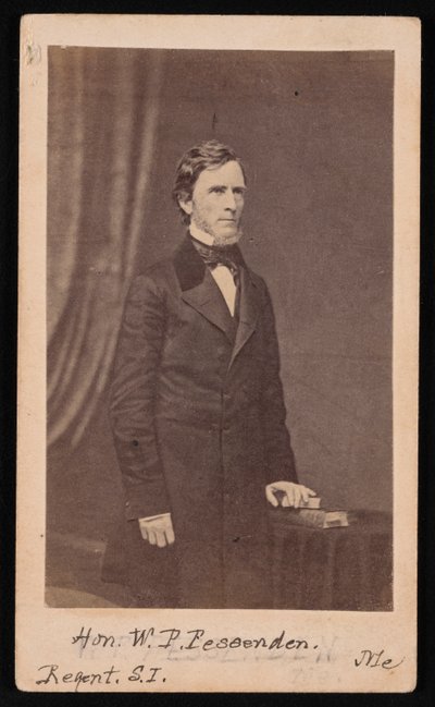 Portræt af William Pitt Fessenden 1806-1869, før 1869. af Brady