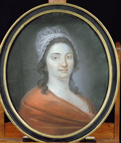 Charlotte Corday (1768-93) 1793 (pastel på papir) af Brars