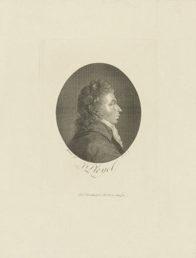 Portræt af komponisten Ignace Pleyel 1757-1831, ca. 1800. af Breitkopf and Härtel
