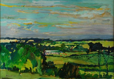 Across the Valley, Bedfordshire, 1973 af Brenda Brin Booker
