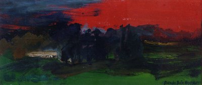 Landskab med en rød himmel af Brenda Brin Booker