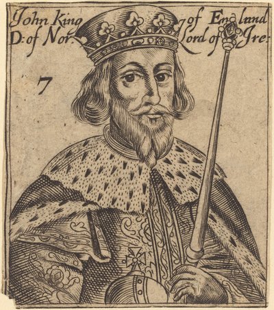 John, konge af England af British 17th Century