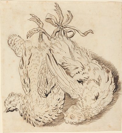 To døde kyllinger af British 18th Century