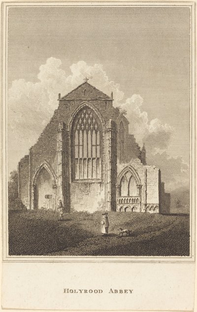 Holyrood Abbey af British 19th Century