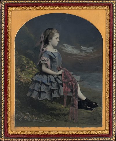 Portræt af en pige af British 19th Century