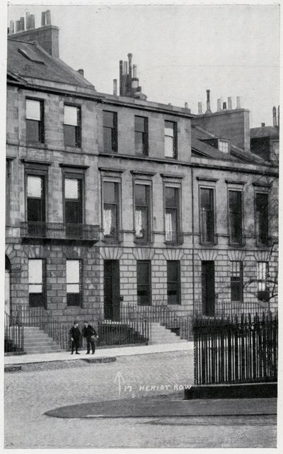 17, Heriot Row, hjemsted for Robert Louis Stevenson og hans familie i Edinburgh af British Photographer