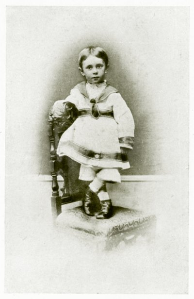 Aubrey Beardsley, 2 år og 3 måneder gammel af British Photographer