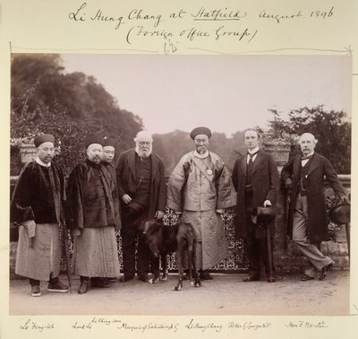 Li Hung Chang på Hatfield (Foreign Office Group), august 1896 (s/h-foto) af British Photographer