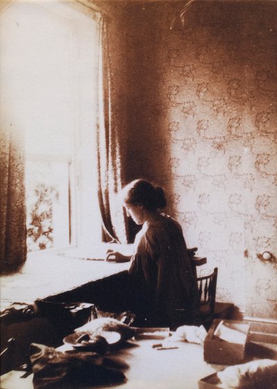 May Morris på arbejde, begyndelsen af 1890