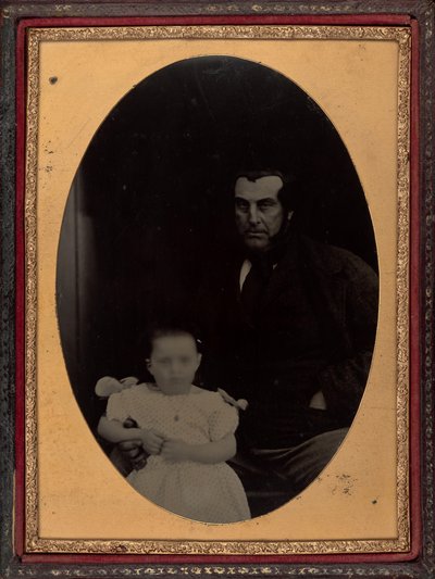 Portræt af en far og en datter, 1860