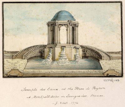 En række skitser, udsigter i Storbritannien, kontinentet og Amerika 1772-1778 (akvarel) af British School