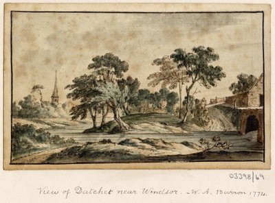 En række skitser, udsigter i Storbritannien, kontinentet og Amerika 1772-1778 (akvarel) af British School