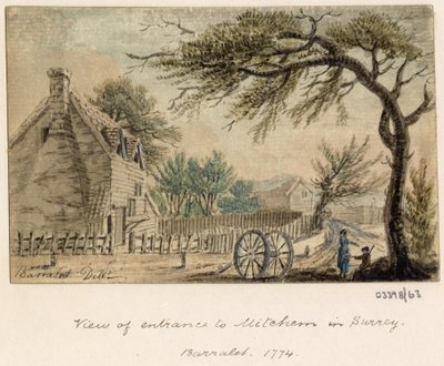 En række skitser, udsigter i Storbritannien, kontinentet og Amerika 1772-1778 (akvarel) af British School