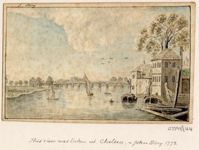 En række skitser, udsigter i Storbritannien, kontinentet og Amerika 1772-1778 (akvarel) af British School