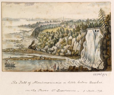 En række skitser, udsigter i Storbritannien, kontinentet og Amerika 1772-1778 (akvarel) af British School