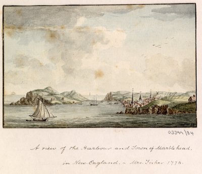 En række skitser, udsigt i Storbritannien, kontinentet og Amerika 1772-1778 (akvarel) af British School