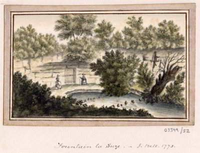 En række skitser, udsigter i Storbritannien, kontinentet og Amerika 1772-1778 (akvarel) af British School