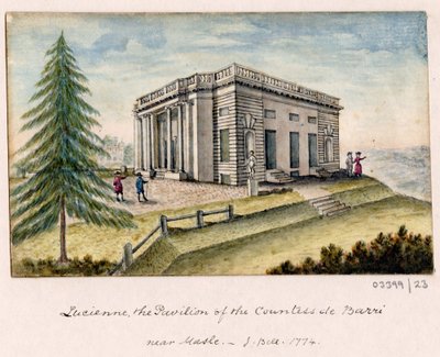 En række skitser, udsigter i Storbritannien, kontinentet og Amerika 1772-1778 (akvarel) af British School