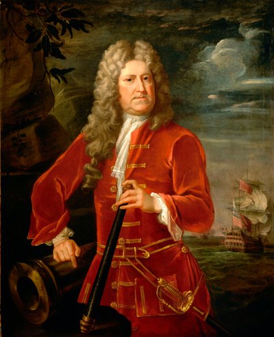 Admiral Nicholas Haddock (1686-1746), ca. 1742-43 (olie på lærred) af British School