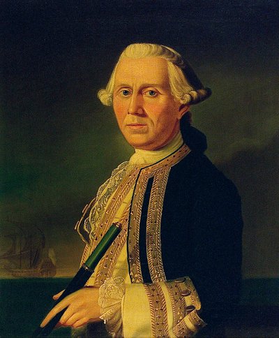 Kaptajn James Ferguson (1723-1793) af British School