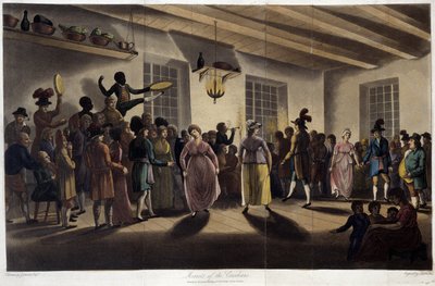 Danse, le menuet; i "" Rejser gennem Canada", af George Heriot, red. London af British School