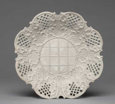 Plade, fremstillet af en Staffordshire Factory, England, ca. 1760 af British School