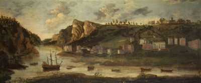 The Hot Wells, Bristol, ca. 1800 (olie på lærred) af British School