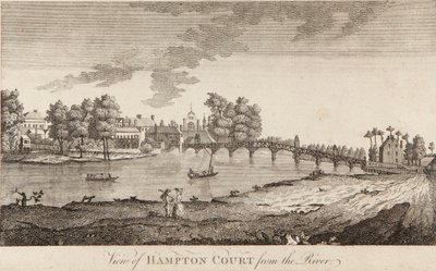 Udsigt over Hampton Court fra floden af British School