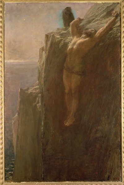 Prometheus bundet, 1889 af Briton Riviere