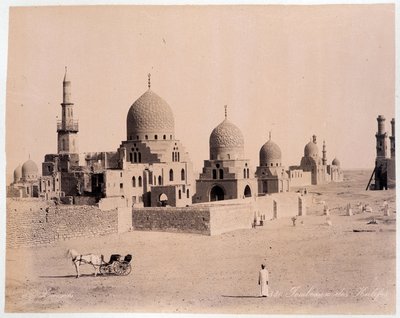 Egypten: Kalivenes grav - fotografi af Zangali-brødrene, slutningen af det 19. århundrede af Brothers Zangaki